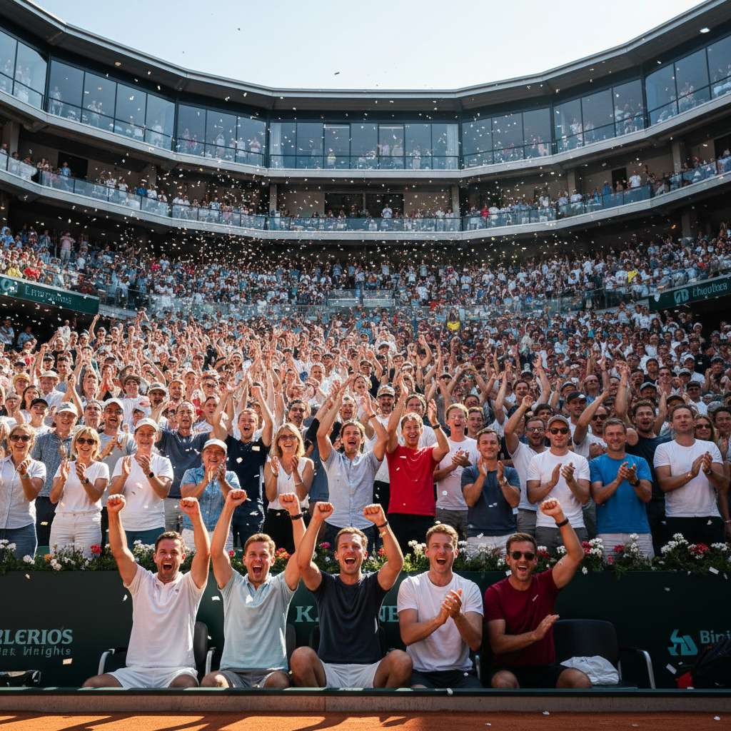 Zuschauer im Tennisstadion München